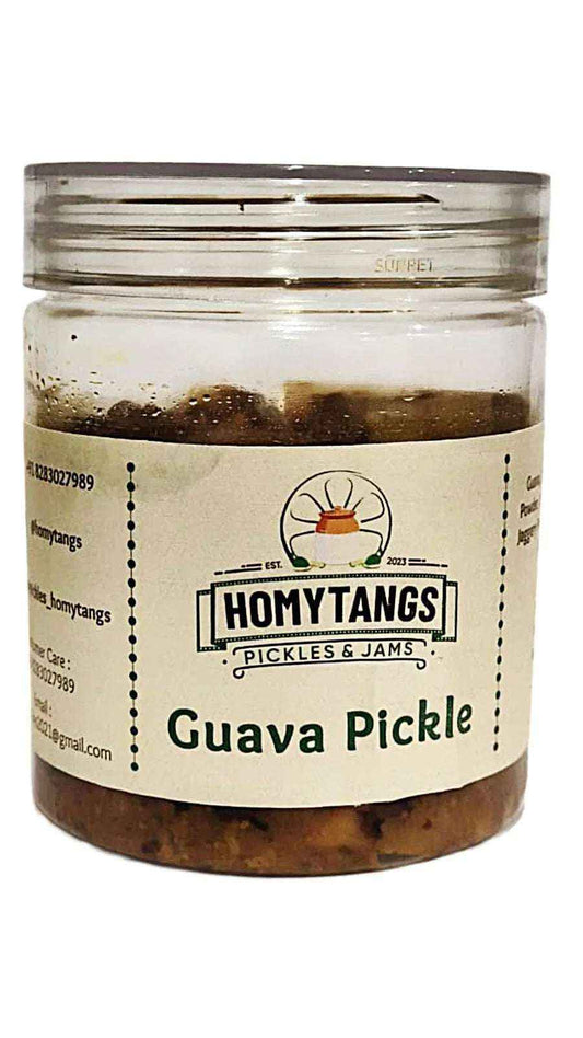 Homytangs Guava Pickle 400GM | NO PRESERVATIVES AND CHEMICALS |