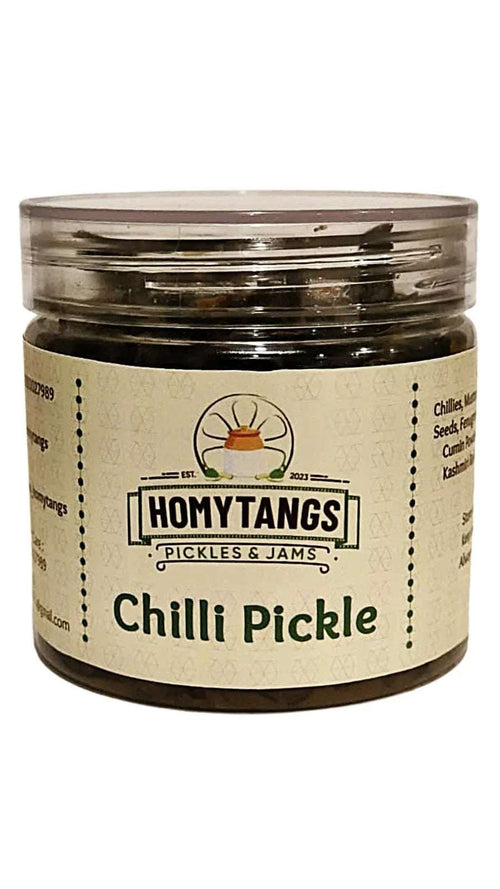 Homytangs Chilli Pickle 400gm | Traditional Spicy Mirch Ka Achar | Authentic Indian Pickle Green Chilli Pickle