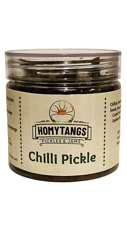 Homytangs Chilli Pickle 400gm | Traditional Spicy Mirch Ka Achar | Authentic Indian Pickle Green Chilli Pickle
